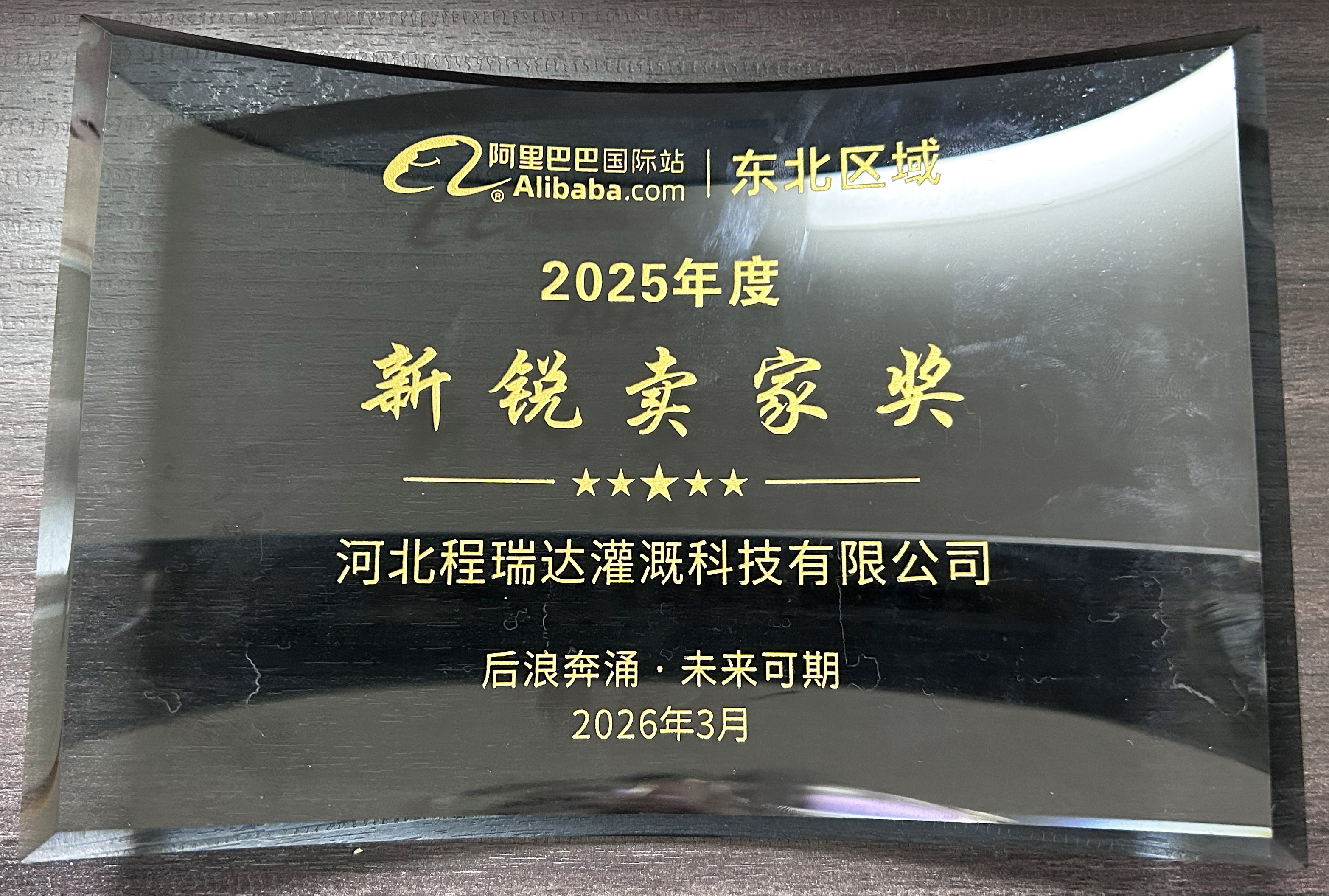 青浦程瑞达灌溉 | 荣获阿里国际站新锐卖家奖